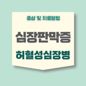 심장판막증-허혈성심장병-증상-치료방법